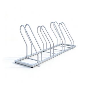 Bicycle Bike Parking Rack Inverted U Shape Grid Design Floor Mounted Galvanized Steel Modern Municipal University Office