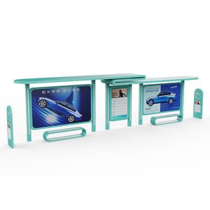 Air-Conditioned Solar Bus Shelter Station Bus Stop Shelter Customized
