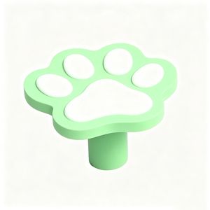 Pet Training Dog Park Agility Pause Table Paw Print Green Post Plastic Outdoor