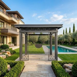 Electric Louvered Pergola Outdoor Garden Shade Structure