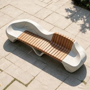 Commercial Metal Solar Garden Bench Seats Outdoor Park Bench Park Bench
