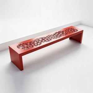 Solar Panel Bench Backless Seating Outdoor Garden Park Bench with Charging