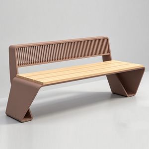 Modern Outdoor Garden Bench with Intelligent Solar Charging Public Park Bench