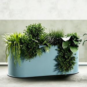Commercial Metal Garden Planter Box for Plaza Decoration