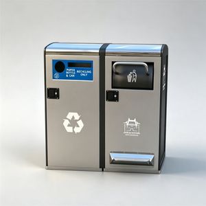 All Weather Rubbish Bin Garbage Waste Bin for Hotel Lobby